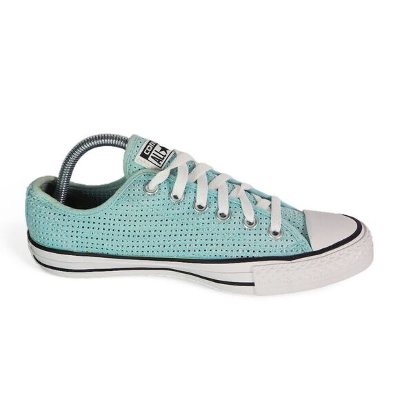 Converse Chuck Taylor All Star Ox Perf Motel Pool "Aqua Blue" 551623F Women's 9 - Picture 7 of 11